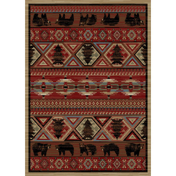 Red Pine Rug, 7'10"x9'10"