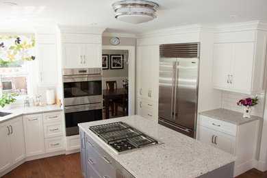 Example of a minimalist kitchen design in Other