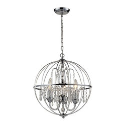 Z-Lite - Z-Lite 895CH 3-Light Crystal Pendant - Pendant Lighting