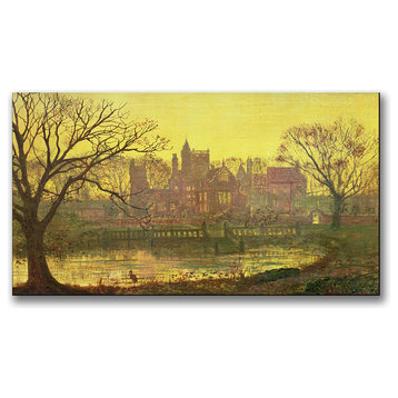 'The Moated Grange' Canvas Art by John Grimshaw