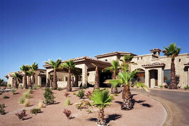 Inspiration for a mediterranean exterior home remodel in Other