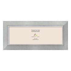 12x36 Picture Frames Houzz Amanti Art Photo Frame Romano Silver Opening Size 12 X 36