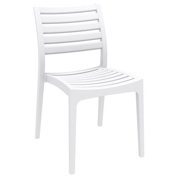 Compamia Ares Outdoor Dining Chairs, Set of 2, White