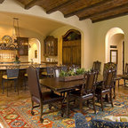 Santa Fe Las Campanas Spanish Kitchen - Traditional - Kitchen