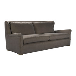 Wingback Linen Upholstered Sofas - Sofas