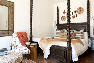 Bedroom - southwestern bedroom idea in Denver