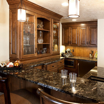 Door style: Covington W  |  Species: Cherry  |  Finish: Autumn with Walnut glaze