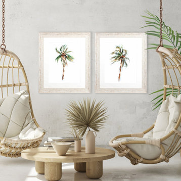 Watercolor Palm Wall Art, 2-Piece Set