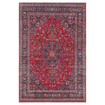 Bareens Designer Rugs - Vintage Antique Persian Kashan Fraser Wool Rug - Create a new dimension of style in your space with this breath-taking antique hand knotted Persian rug. Made in Iran, this gorgeous hand-knotted rug features all vegetable dyes and 100% wool, adding luxurious texture and appearance. This gorgeous antique rug features an intricate design with a unique detailed border. Featuring an awe-inspiring color pallet and an intricate design handmade by skilled artisans is a great addition to any decor. Bring luxury and extravagance to your living space with this luxurious rug.