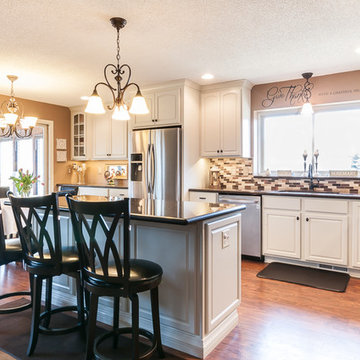Open Floor Plan in Painted Maple Pearl