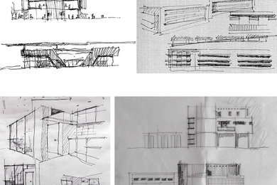 Schizzi di studio Architettura - Preliminary sketches Architecture