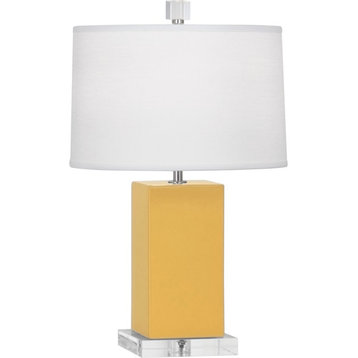 Robert Abbey Harvey 1 Light Accent Lamp, Sunset Yellow Glazed Ceramic - SU990