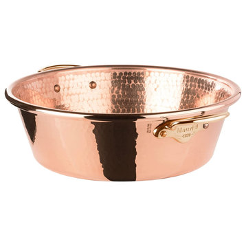 Mauviel M'Passion Hammered Copper Jam Pan With Bronze Handles, 9.4 Quarts