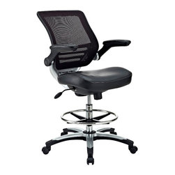 East End Imports | Edge Drafting Stool in Black - Office Chairs