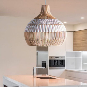 Bamboo Lampshade, Bamboo Pendant Light Rattan Light For Kithchen Living Room