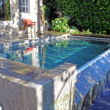 Swim spa on the lake