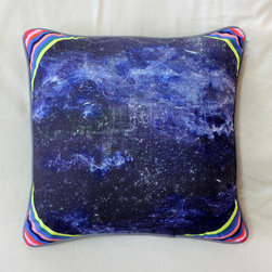 Artist Designed Pillows - Rainbow Galaxy - Decorative Pillows