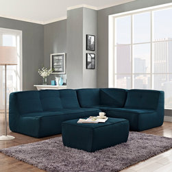 Align Azure Fabric Sectional Sofa Set - $1820.21 - Living Room Furniture Sets