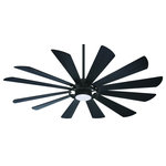 Minka Aire - Windmolen 65" Ceiling Fan, Textured Coal - Stylish and bold. Make an illuminating statement with this fixture. An ideal lighting fixture for your home.