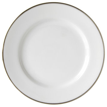 Line Salad and Dessert Plates, Set of 6, Silver