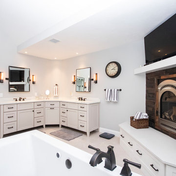 Rustic Elegance Master Bathroom Suite