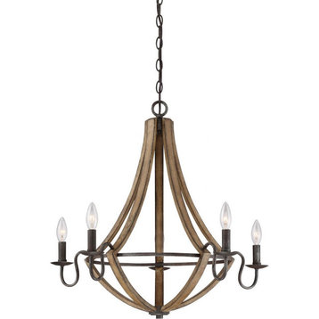 Quoizel Lighting - Shire Chandelier 5 Light Steel - 25 Inches high