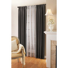 Can I hang sheers behind drapes without a double curtain rod?