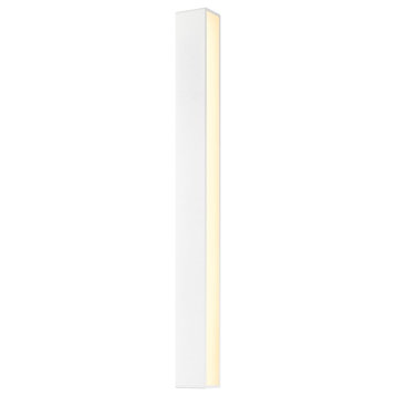 Sonneman Sideways 36" LED Sconce, Textured White, Textured White