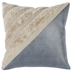 Plume 24 Square Feather Down Throw Pillow, Set of 2, Brilliant