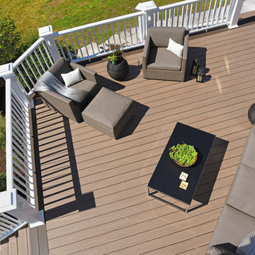 AZEK Harvest Collection Decking in Autumn Chestnut