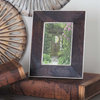 Modern Rectangular Wooden Picture Frame With Bone Lining, 10"
