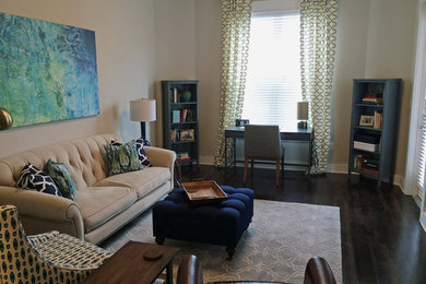 Living room - transitional living room idea in Grand Rapids