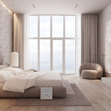 Minimalistic bedroom design
