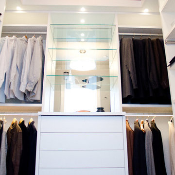 Sleek Walk-In Closet