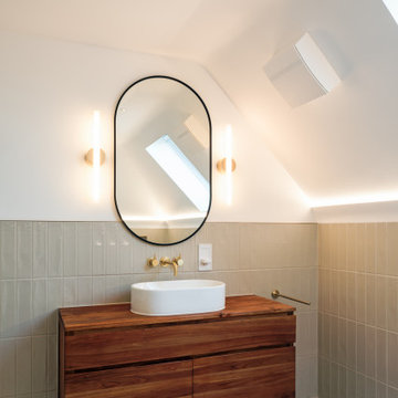 Seymour Road Loft Conversion – Ensuite with Timber Vanity