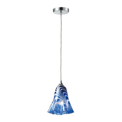Elk Lighting - Elk Lighting 31342/1VBL Pendant Vestido - Ceiling Lighting