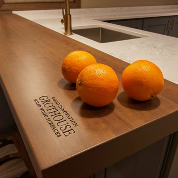 Princeton, MN - Stained Cherry Wood Countertop