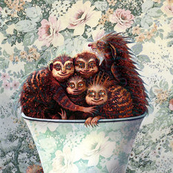 5 Monsters in a Teacup - Kids Decor