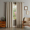 Flame Retardant Thermal Insulated Blackout Curtain, Biscuit, 52"x84"