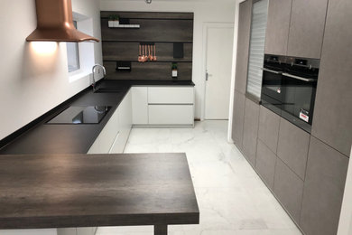 Photo of a medium sized contemporary kitchen in Cardiff.
