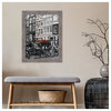 Amanti Art Pinstripe Plank Grey Narrow Photo Frame Opening Size 18x24"