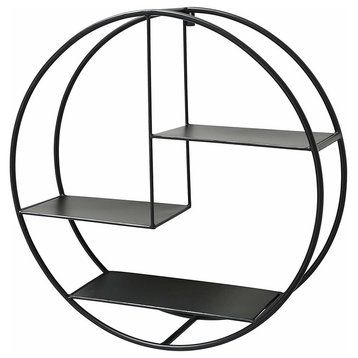 Round Floating Wall Shelf 21.5 Inches Diameter