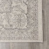 Converge White Gray Elegant Faded Traditional Rug, 5'3" x 7'7"
