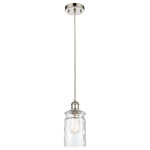 Innovations Lighting - Candor 1-Light Mini Pendant, Polished Nickel, Clear Waterglass - A truly dynamic fixture, the Ballston fits seamlessly amidst most decor styles. Its sleek design and vast offering of finishes and shade options makes the Ballston an easy choice for all homes.