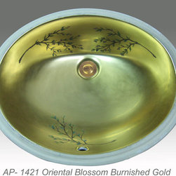 Hand Painted Undermounts by Atlantis Porcelain - Bathroom Sinks