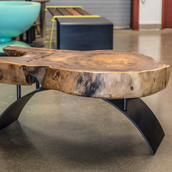 Wood Slab Accent Table - Coffee Tables