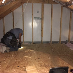 Attic Plywood Flooring Installed - Air Conditioner Accessories