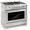 Cosmo Modern Dual-Fuel Range Convection Oven Pro Style High Powered