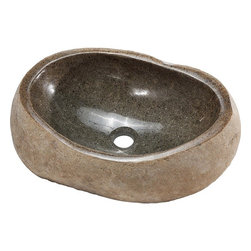 Roman River Stone Bathroom Sink - Bathroom Sinks