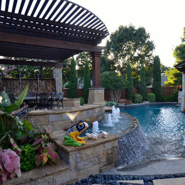 Colleyville Cascading Water Paradise